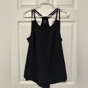 Athleta Go Time Tank Double Strap Racerback Black Size Small
